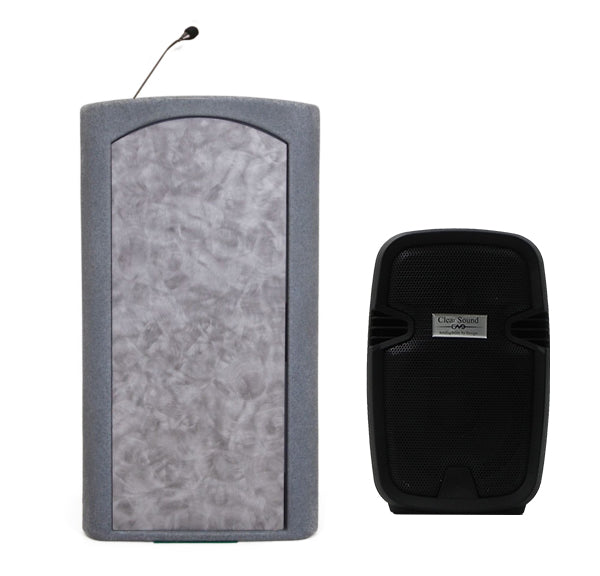 Accent Classic Freedom UHF Podium Lectern, Gray Granite - Dan James Original