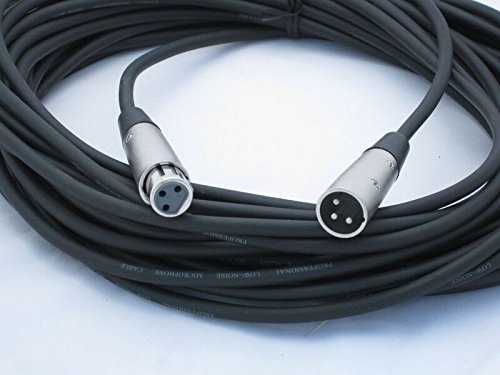 Mic Cord - 50', Black XLR to XLR Connectors