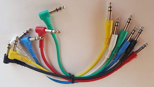 Clear Sound Noise-Free Shielded Copper-Wrapped Right Angle Stereo Patch Cable