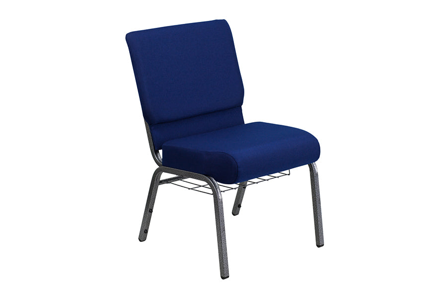 HERCULES Series 21'' Extra Wide Navy Blue Fabric Chair