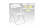 HERCULES Series Heavy Duty White Plastic Chair