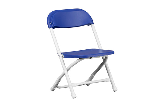 Kids Blue Plastic Folding Chair