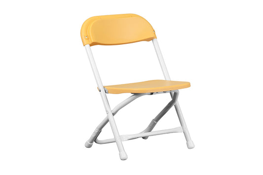 Kids Yellow Plastic Folding Chair