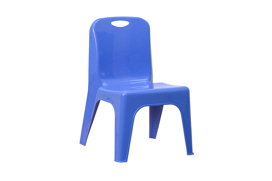 Blue Plastic Stackable School Chair