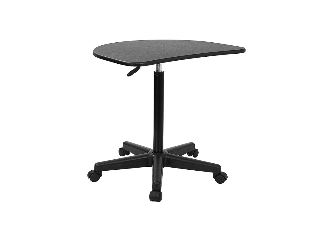 Adjustable Computer Desk with Black Top