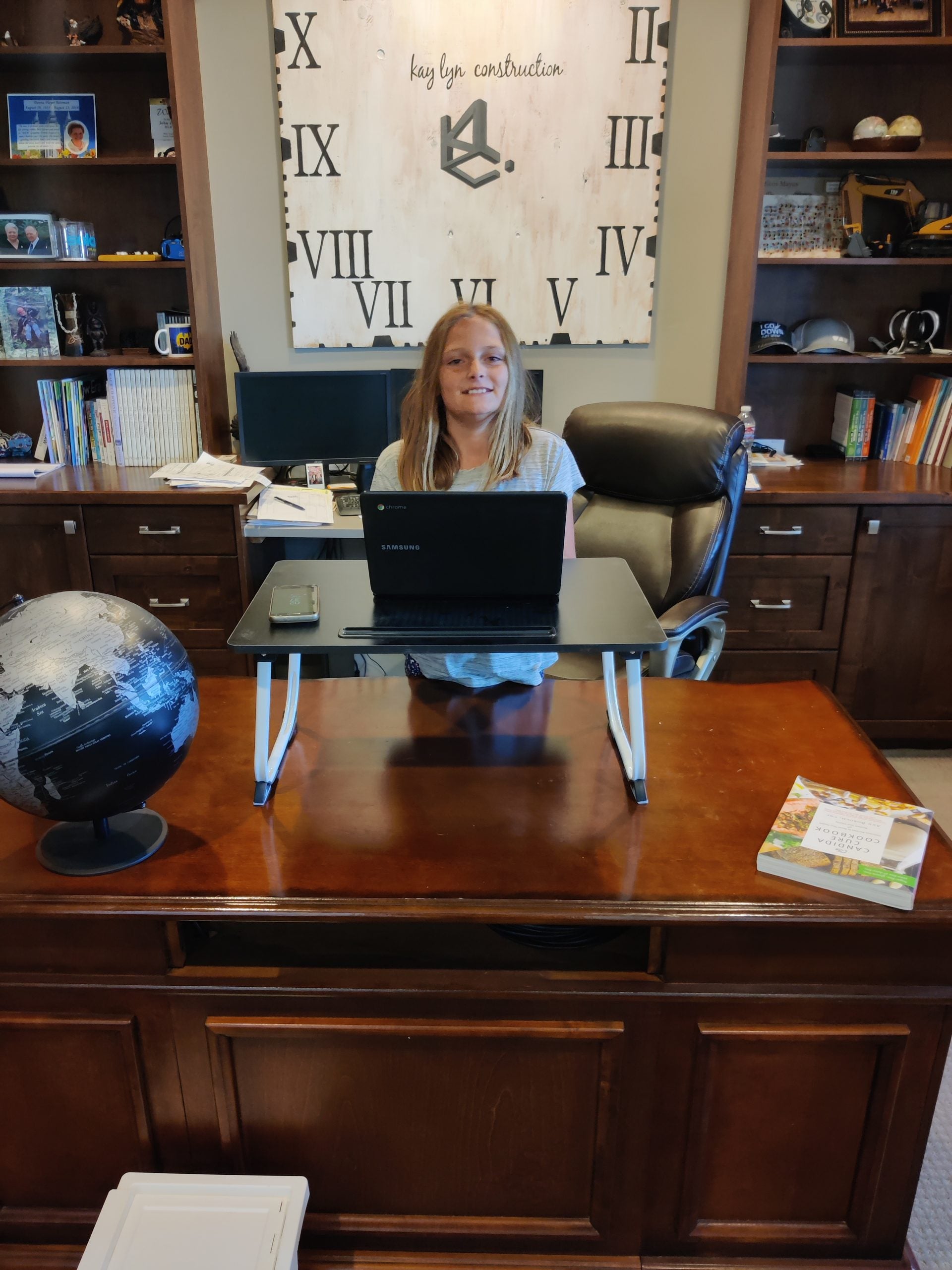 fold up table top as a stand up desk